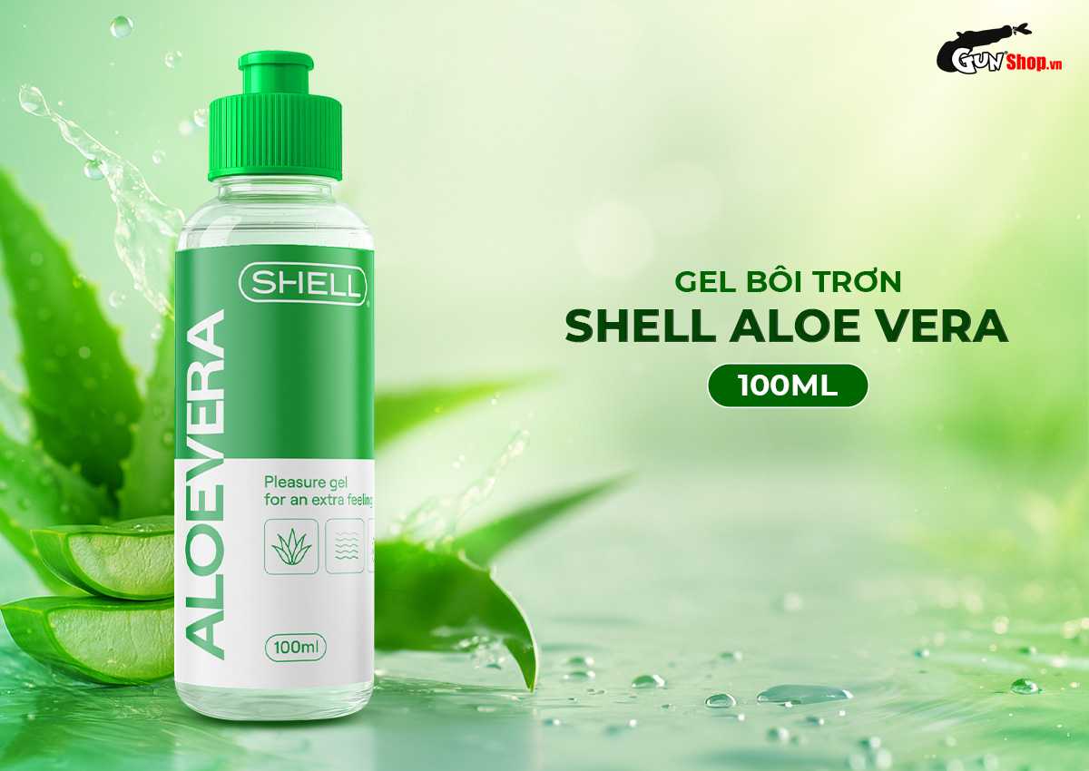 Gel bôi trơn lô hội Shell Aloe Vera 100ml mềm mượt, dưỡng ẩm