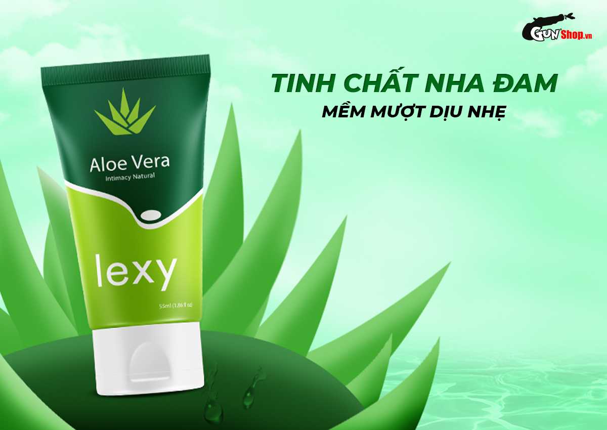  Đại lý Gel bôi trơn tinh chất lô hội Lexy Aloe - Chai 55ml hàng mới về