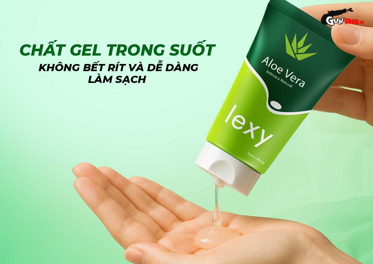  Đại lý Gel bôi trơn tinh chất lô hội Lexy Aloe - Chai 55ml hàng mới về