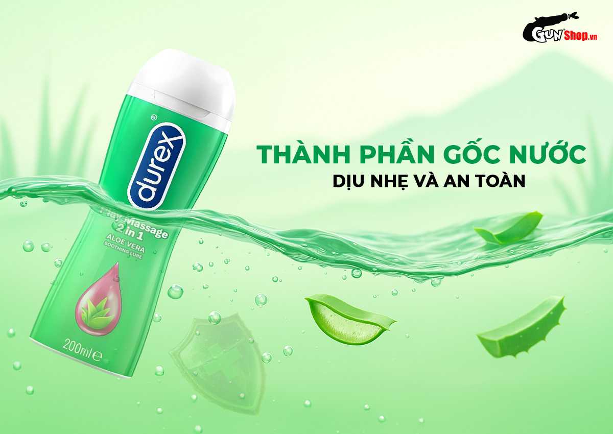 Gel Bôi Trơn Durex Play 2 in 1 Massage Tạo Cảm Giác Mượt Mà Dịu Êm