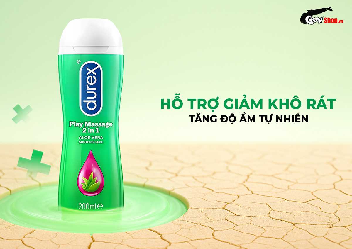 Gel Bôi Trơn Durex Play 2 in 1 Massage Tạo Cảm Giác Mượt Mà Dịu Êm