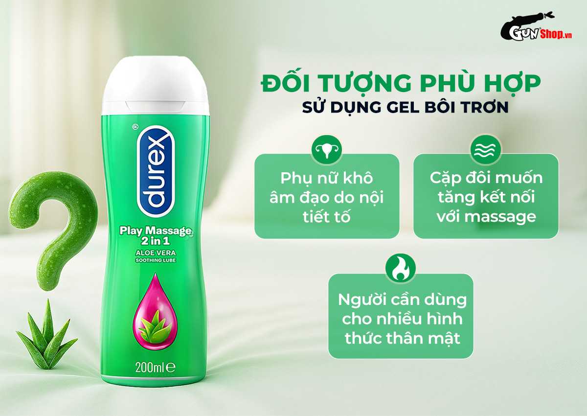 Gel Bôi Trơn Durex Play 2 in 1 Massage Tạo Cảm Giác Mượt Mà Dịu Êm