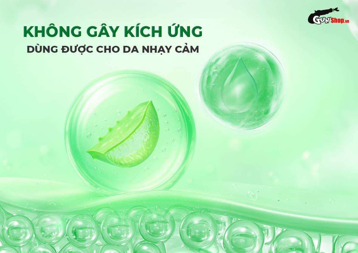 Gel bôi trơn Shell Play 2in1 Aloe Vera 200ml massage dịu nhẹ