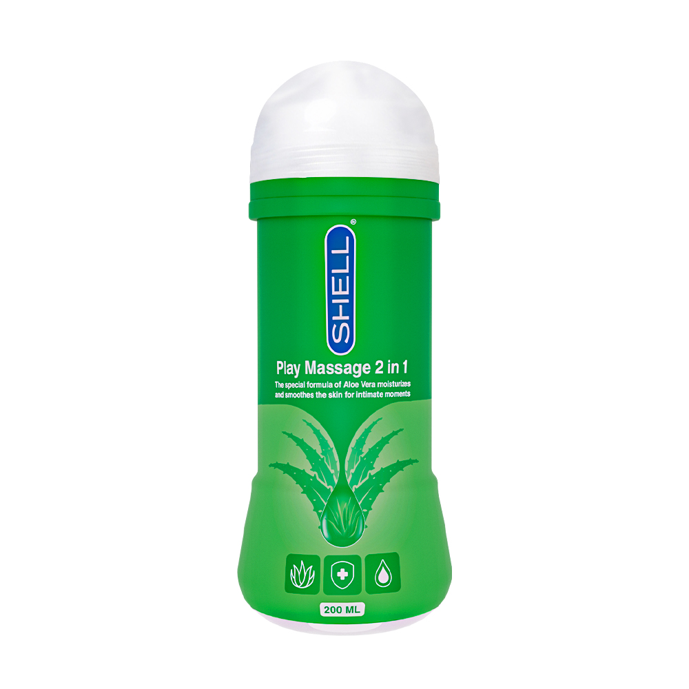 Gel bôi trơn Shell Play Massage 2in1 Aloe Vera thư giãn 