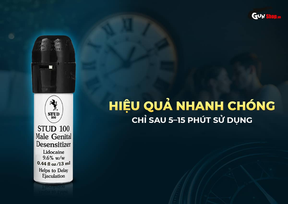 Chai xịt Stud 100 kéo dài thời gian quan hệ chống xuất tinh sớm