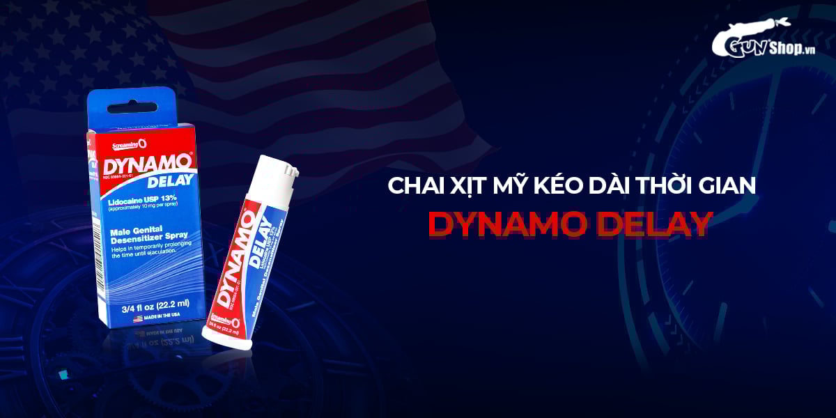 Chai xịt kéo dài thời gian Dynamo 22ml tăng khoái cảm nhanh