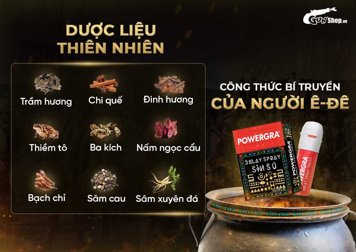  Địa chỉ bán Chai xịt Powergra Delay Spray Sìn Sú kéo dài thời gian - Chai 12ml chính hãng
