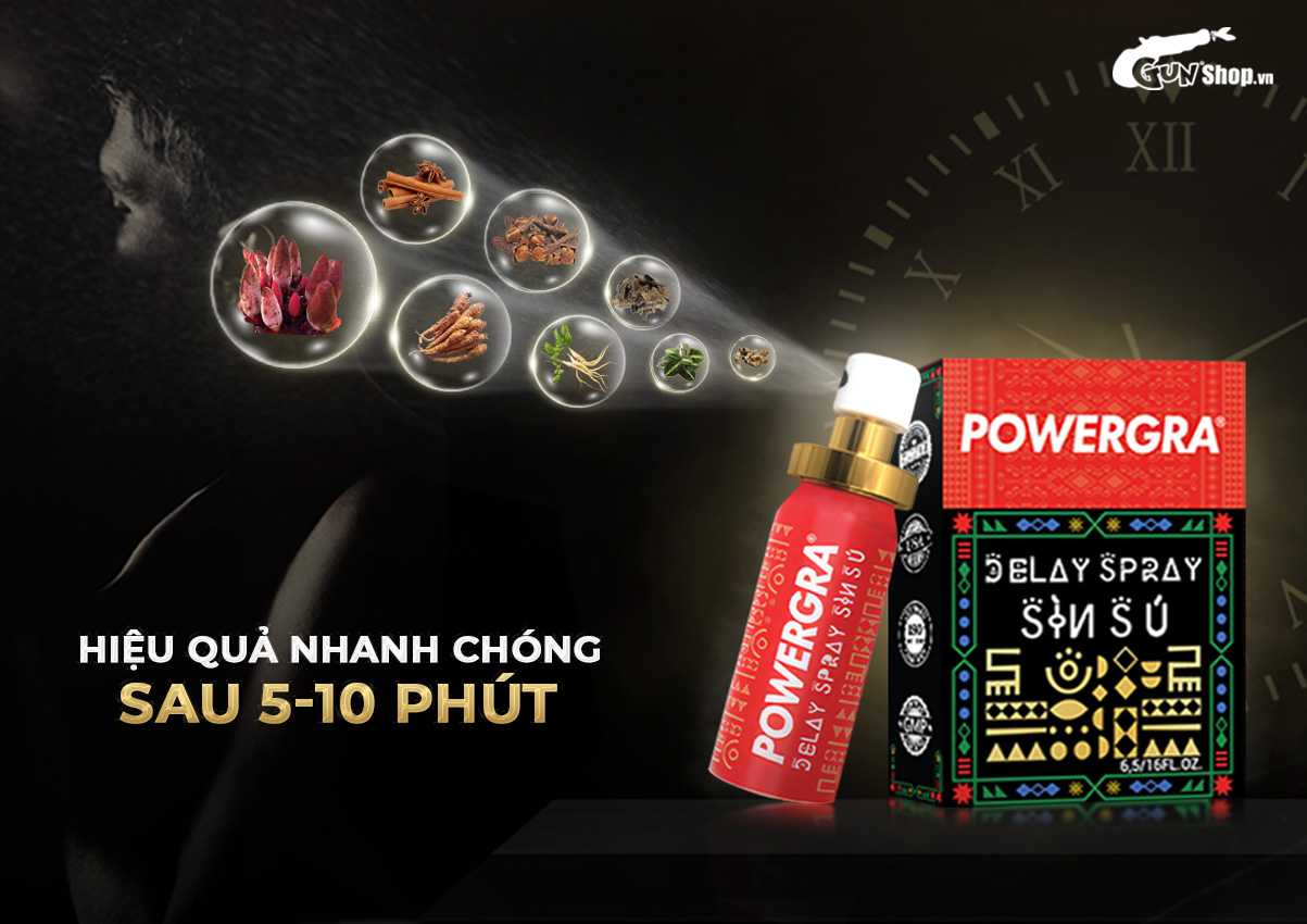  Địa chỉ bán Chai xịt Powergra Delay Spray Sìn Sú kéo dài thời gian - Chai 12ml chính hãng
