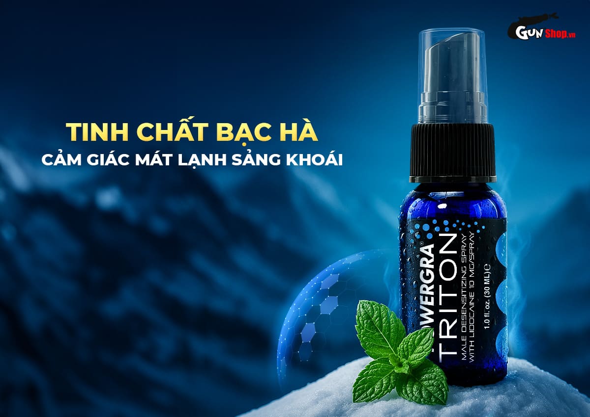  Review Chai xịt Powergra Triton kéo dài thời gian - Chai 30ml hàng mới về