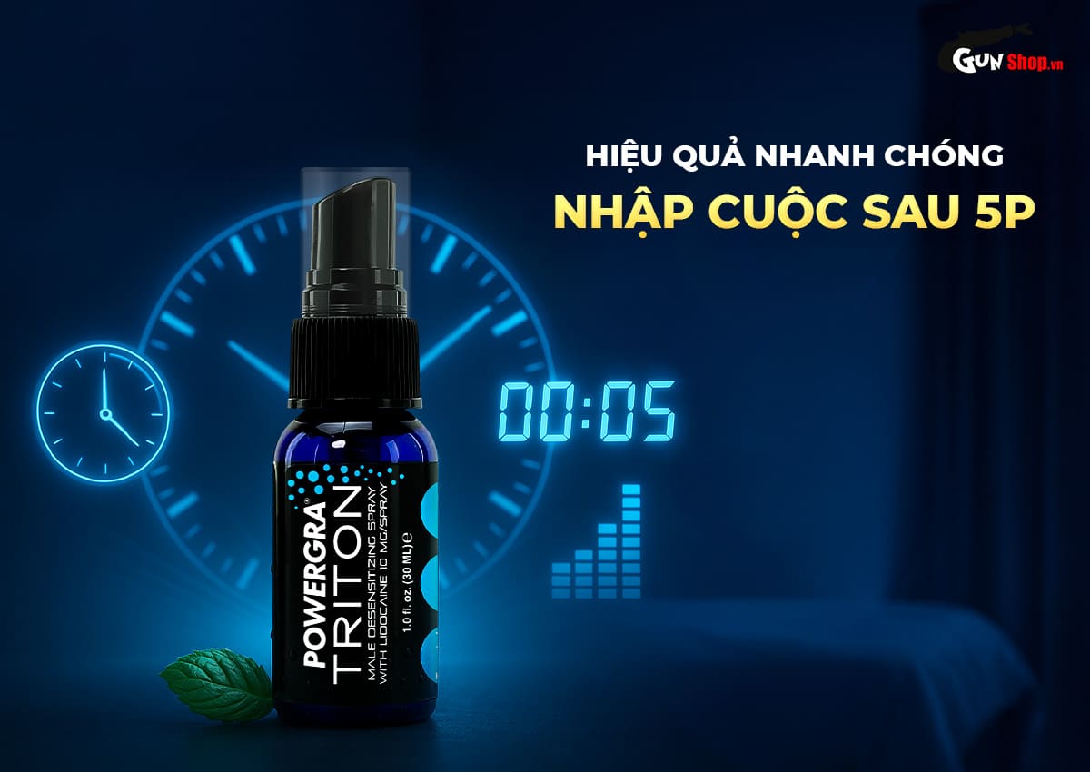  Review Chai xịt Powergra Triton kéo dài thời gian - Chai 30ml hàng mới về