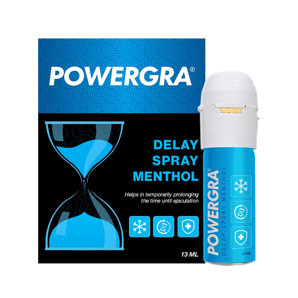 Chai xịt Powergra Delay Spray Menthol kéo dài thời gian xuất tinh 