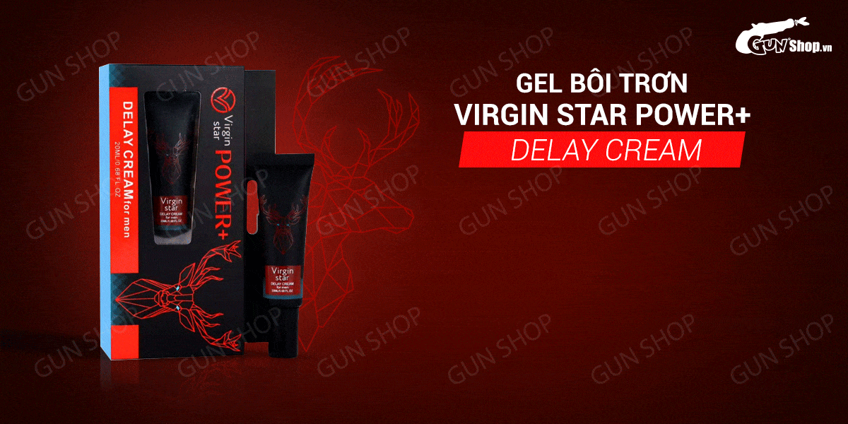 Gel Virgin Star Power+ Delay Cream 20ml chống xuất tinh sớm hiệu quả nhanh