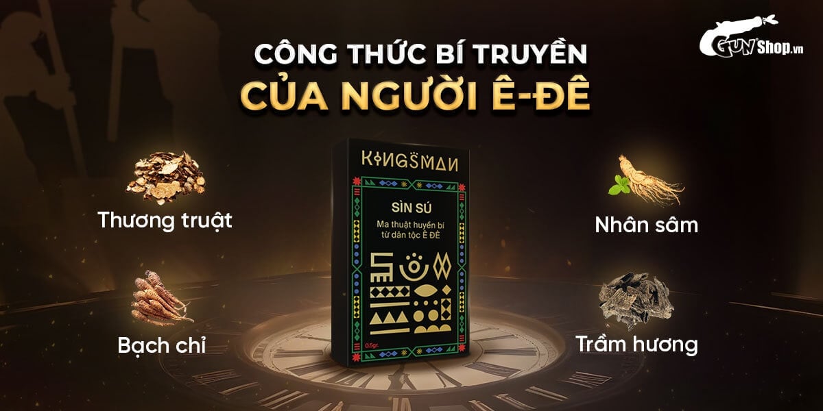 Bột Sìn Sú Kingsman Kéo Dài Thời Gian Quan Hệ Hiệu Quả