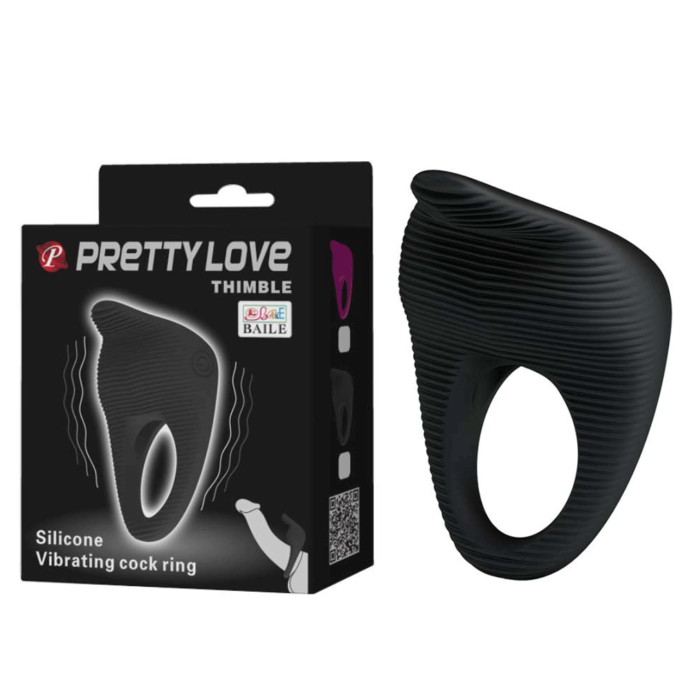 Vòng rung tăng khoái cảm Pretty Love Thimble rung mạnh pin 