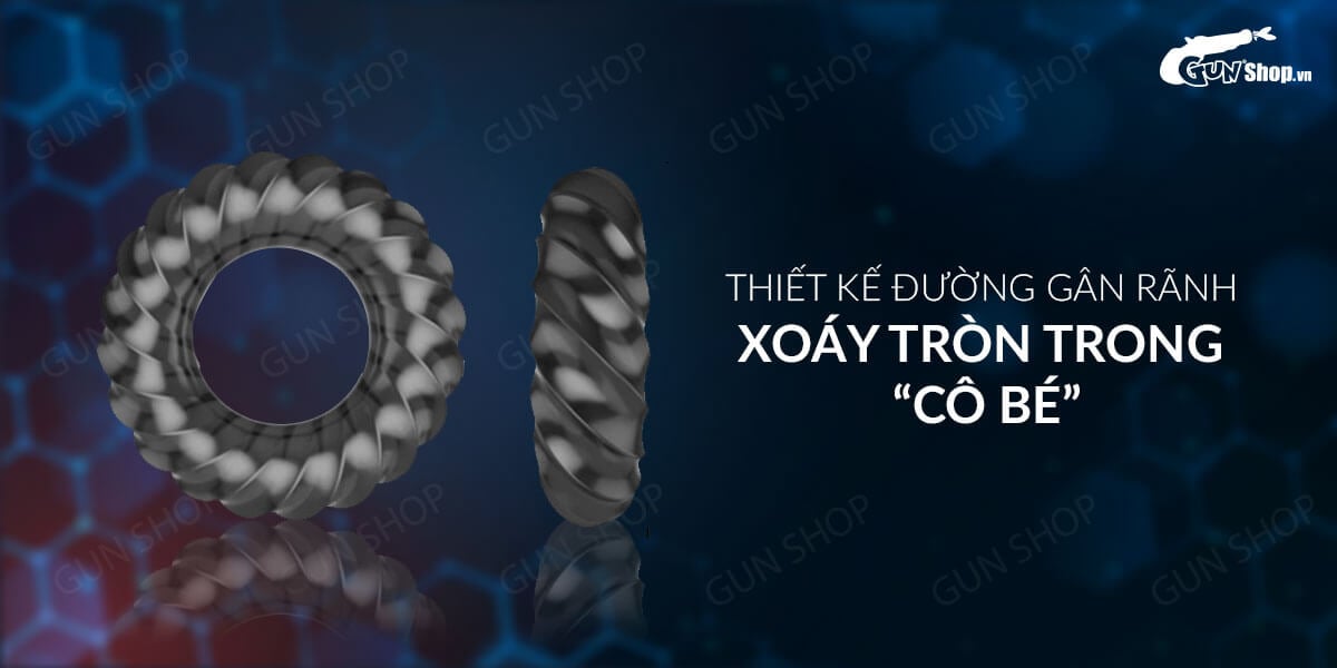 Vòng đeo dương vật Aichao Cock Ring đen tăng thời gian quan hệ