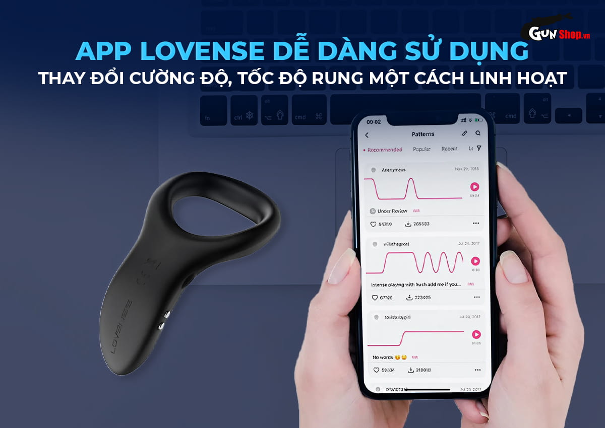 Vòng rung Lovense Diamo nâng tầm cực khoái cho phái mạnh