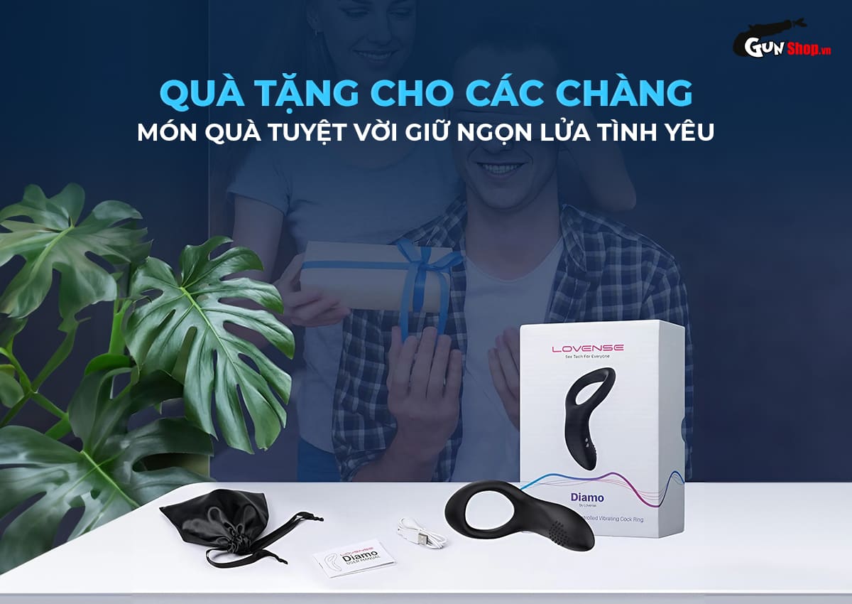 Vòng rung Lovense Diamo nâng tầm cực khoái cho phái mạnh