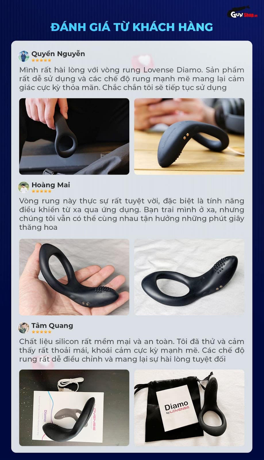 Vòng rung Lovense Diamo nâng tầm cực khoái cho phái mạnh