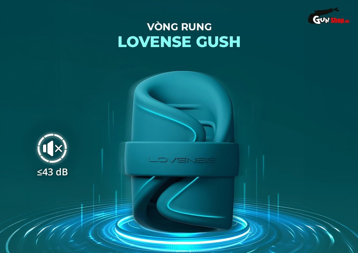 Vòng rung Lovense Gush tăng khoái cảm cực đỉnh, siêu phê