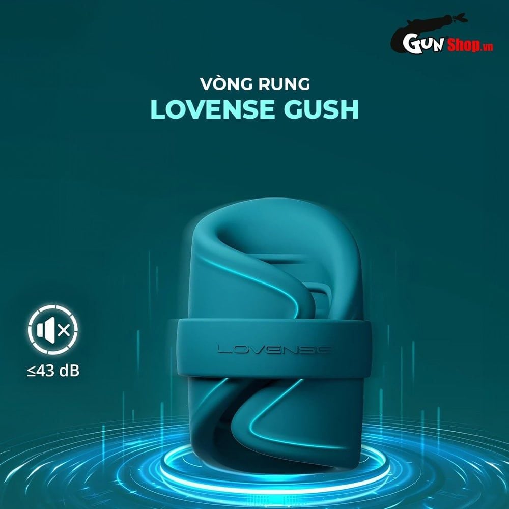 Vòng rung Lovense Gush bo tròn kích thích cảm giác thư giãn mọi người