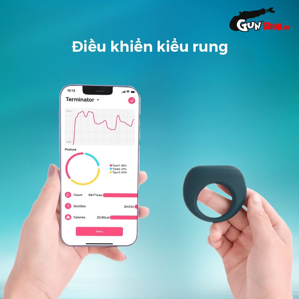 Vòng rung Magic Motion Dante II 10 chế độ co giãn phù hợp mọi kích cỡ