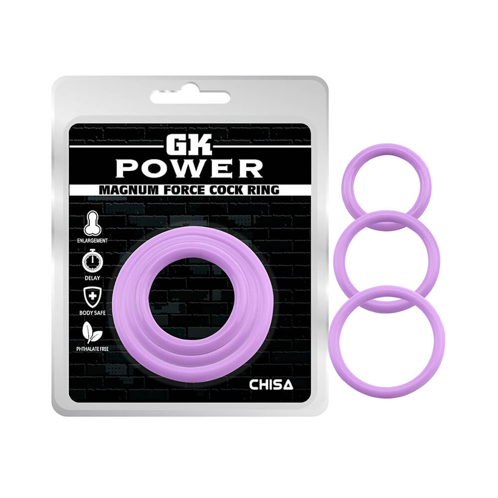 Vòng Đeo Kéo Dài Thời Gian Chisa Magnum Force Cock Ring Tím Pastel Xinh 