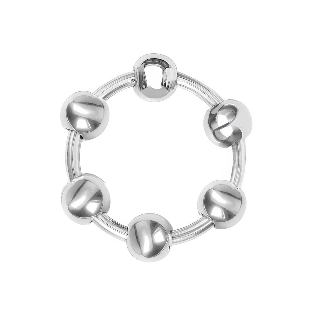 Vòng đeo kéo dài thời gian inox 6 bi tăng hưng phấn kích thích khoái cảm cho nam 
