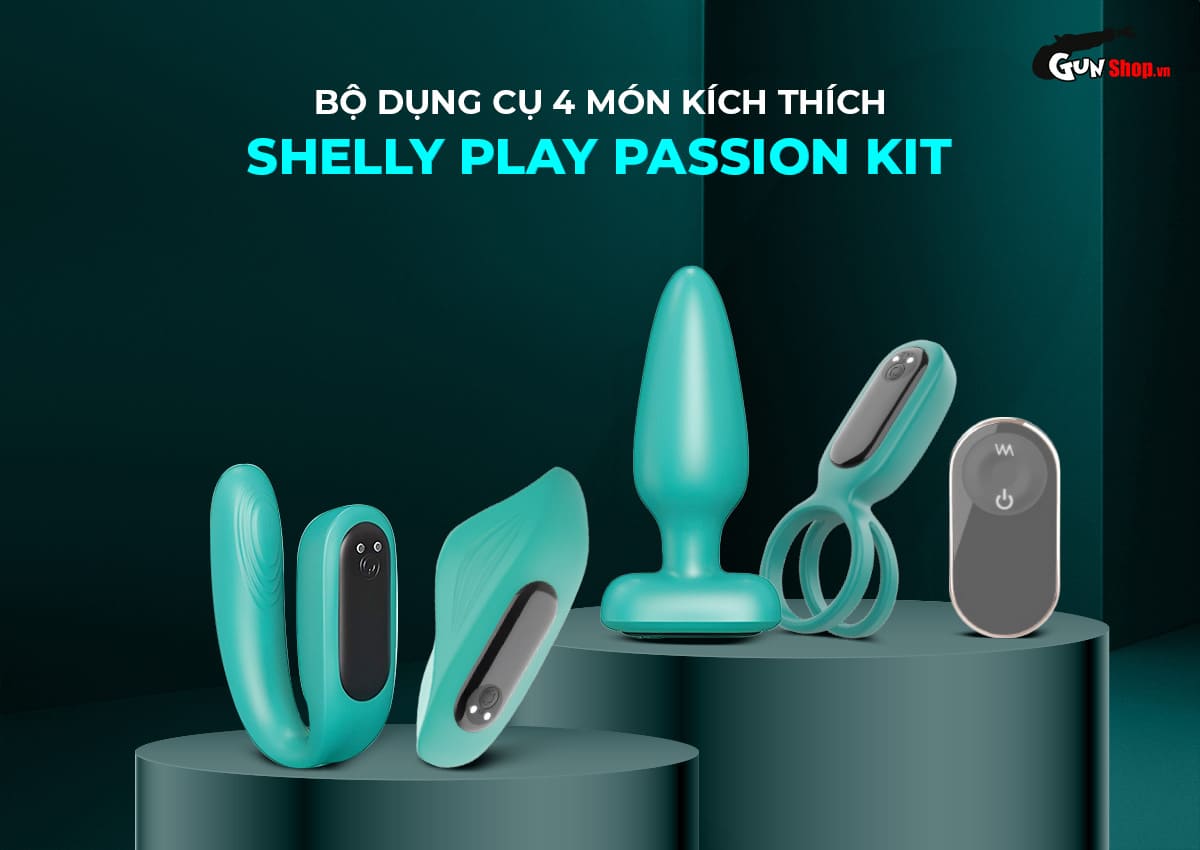 Bộ dụng cụ 4 món Shelly Play Passion Kit tăng hưng phấn Bộ dụng cụ 4 món Shelly Play Passion Kit tăng hưng phấn