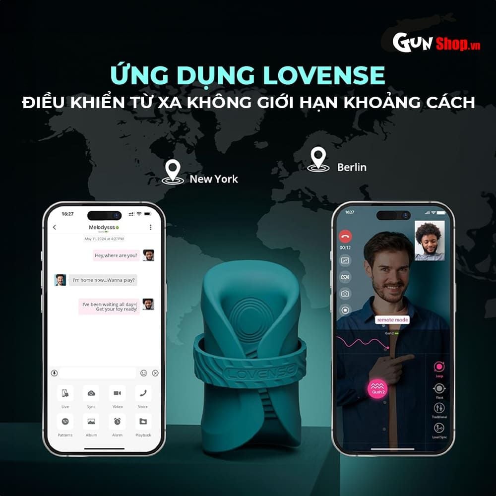 Vòng rung Lovense Gush 2 công nghệ cao mềm dẻo dễ dàng sử dụng