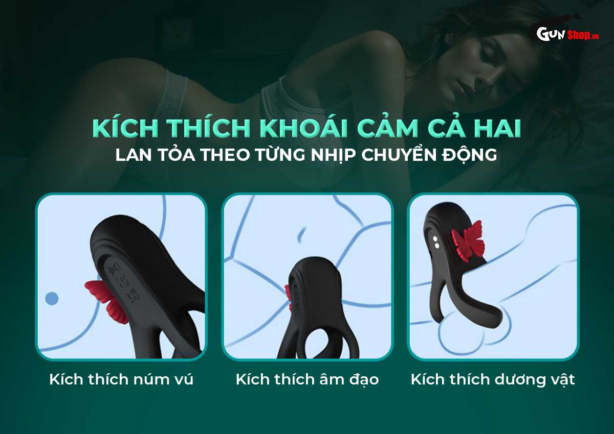 Vòng rung Shelly Play Lustafly kích thích đỉnh cao, tăng khoái cảm