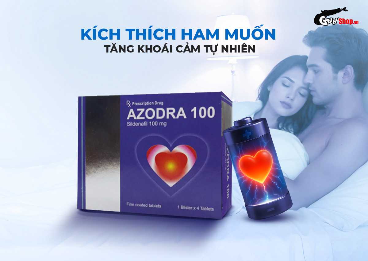 Viên uống hỗ trợ cương dương Azodra 100mg cải thiện sinh lý nam hiệu quả
