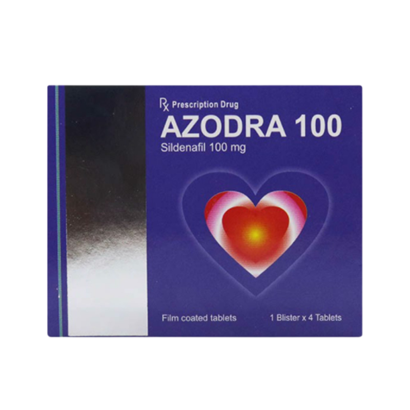  Bỏ sỉ Viên uống hỗ trợ cương dương tăng cường sinh lý Azodra 100mg - Hộp 4 viên giá rẻ 