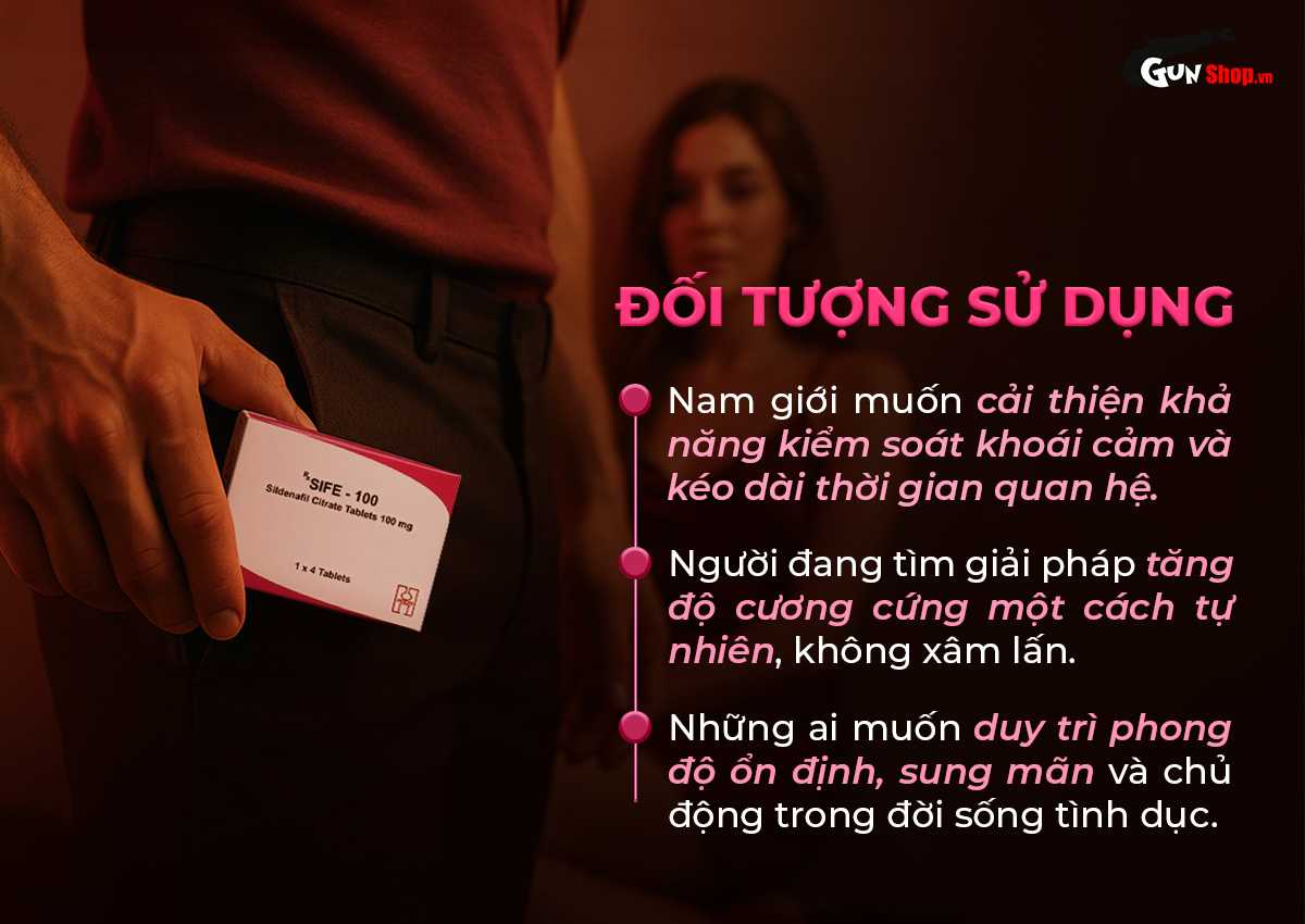 Viên uống hỗ trợ cương dương Sife 100 tăng sinh lý nam hiệu quả Viên uống hỗ trợ cương dương Sife 100 tăng sinh lý nam hiệu quả
