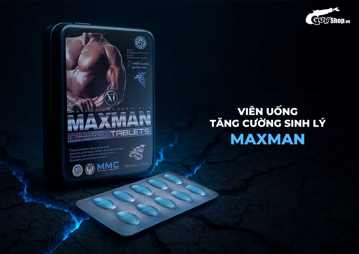 Viên uống tăng cường sinh lý Maxman 10 viên hỗ trợ cương dương