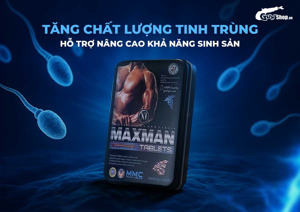 Viên uống tăng cường sinh lý Maxman 10 viên hỗ trợ cương dương