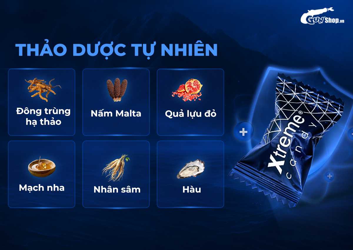 Kẹo nhân sâm Xtreme tăng cường sinh lý nam giới hiệu quả