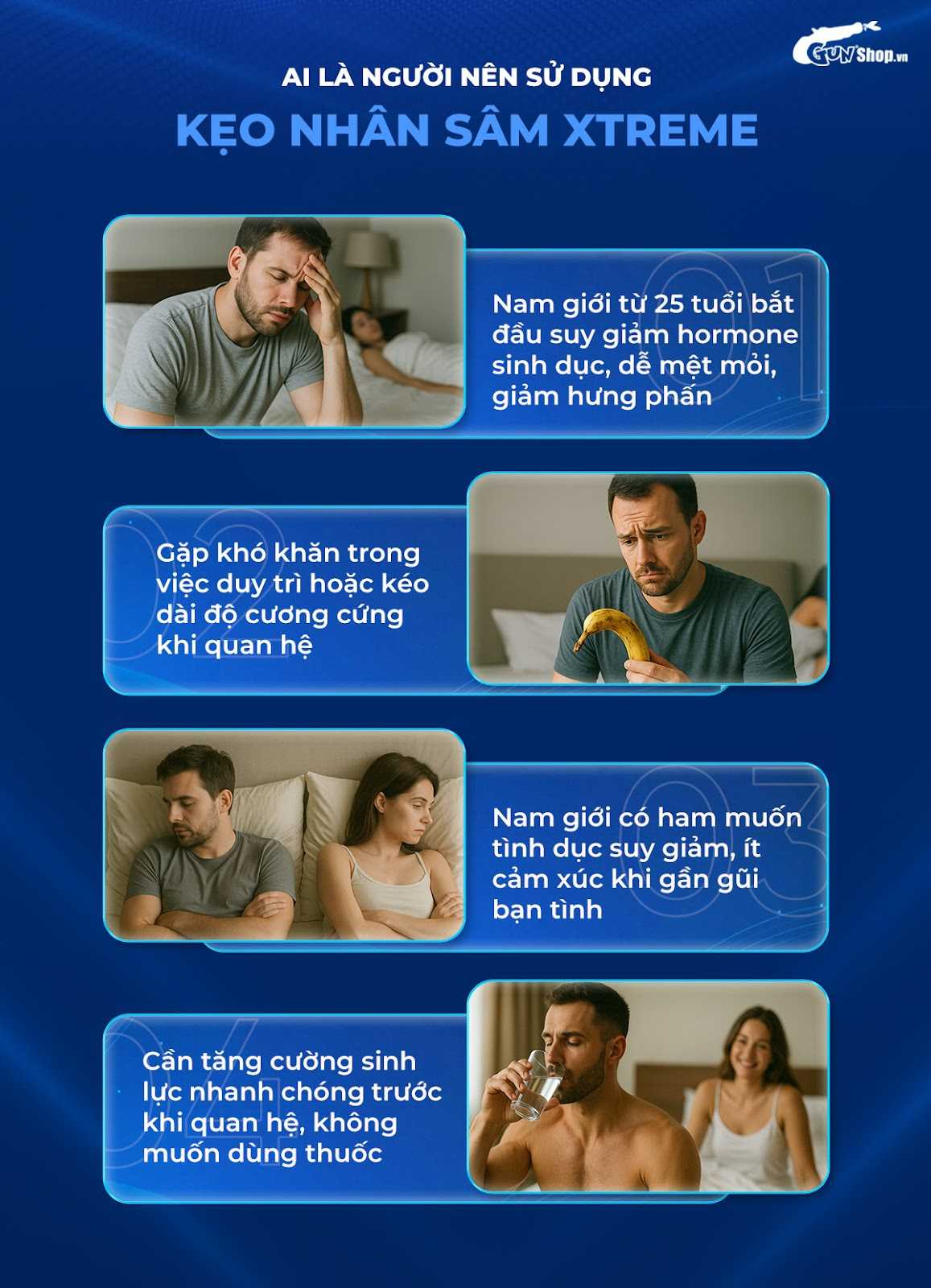 Kẹo nhân sâm Xtreme tăng cường sinh lý nam giới hiệu quả