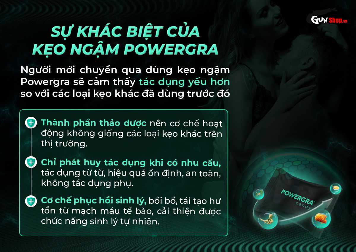  Giá sỉ Kẹo bạc hà Powergra Mint Energy tăng cường sinh lý - Hộp 10 viên chính hãng