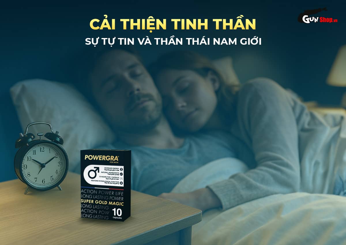 Viên uống Powergra For Men tăng kích thước, kéo dài thời gian quan hệ