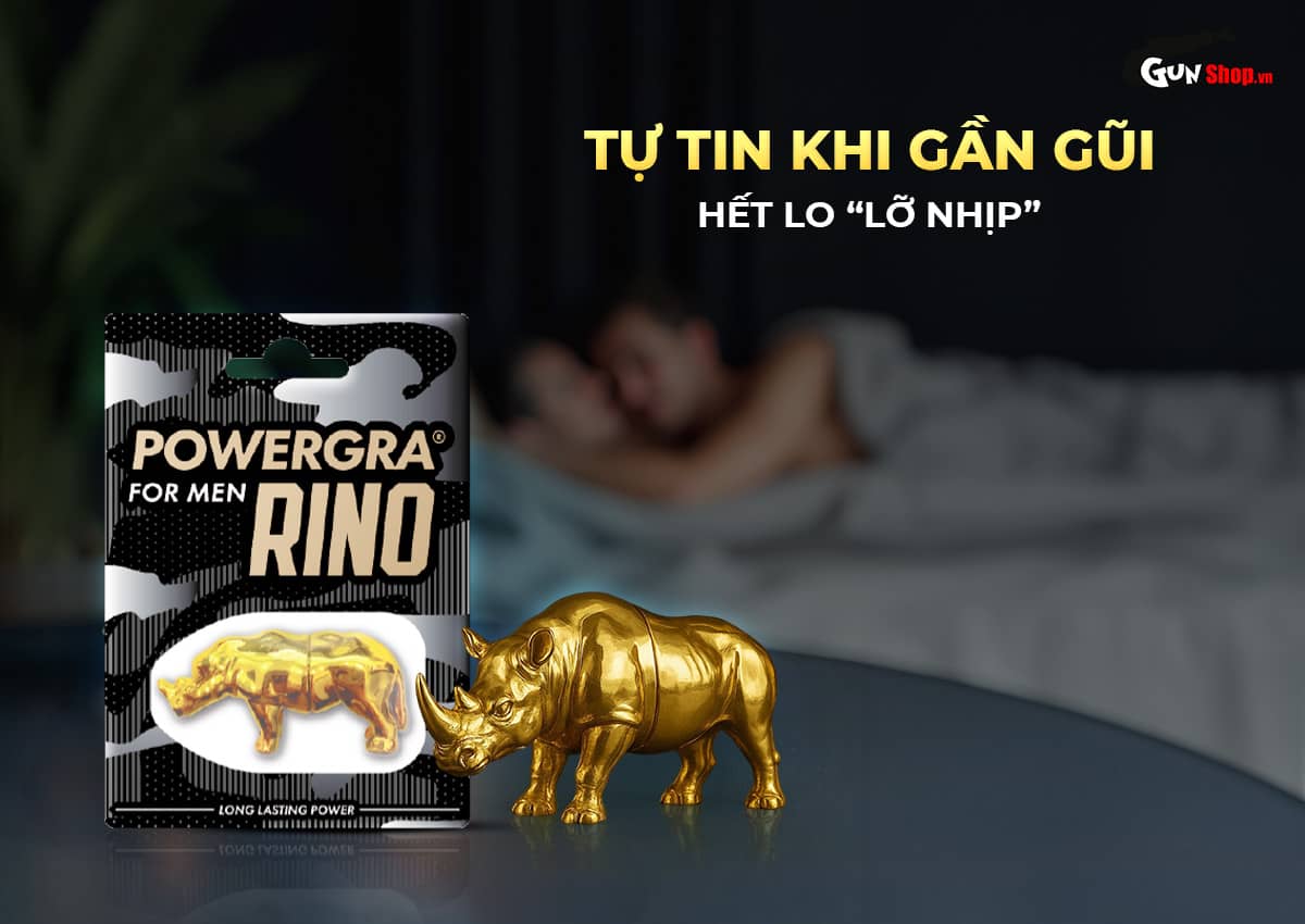 Viên uống Powergra For Men Rino tăng cường sinh lý kéo dài quan hệ