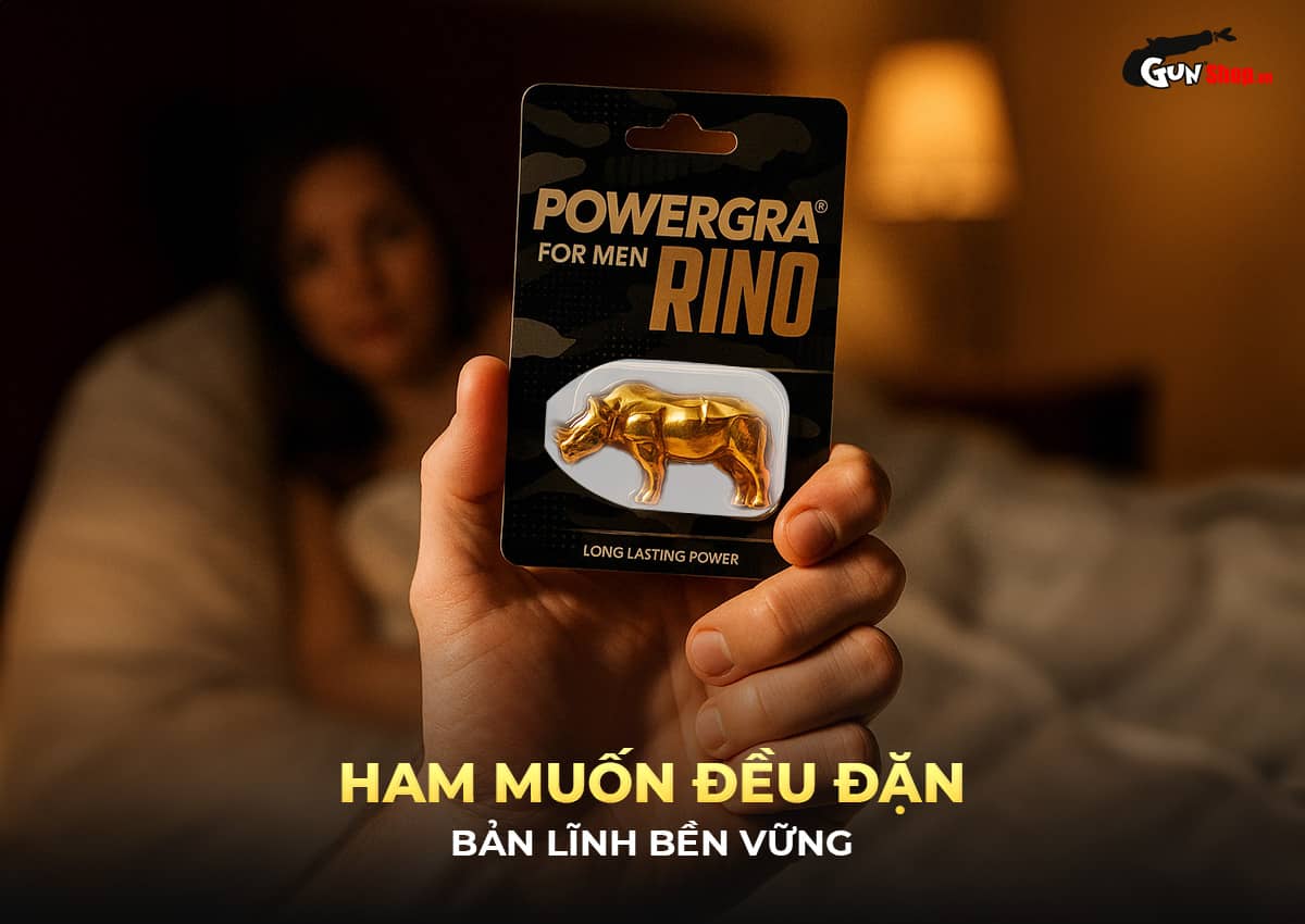 Viên uống Powergra For Men Rino tăng cường sinh lý kéo dài quan hệ
