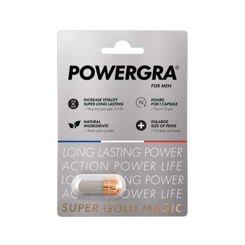 Cung cấp Viên uống tăng kích thước kéo dài thời gian Powergra For Men  - Vỉ 1 viên  giá tốt 