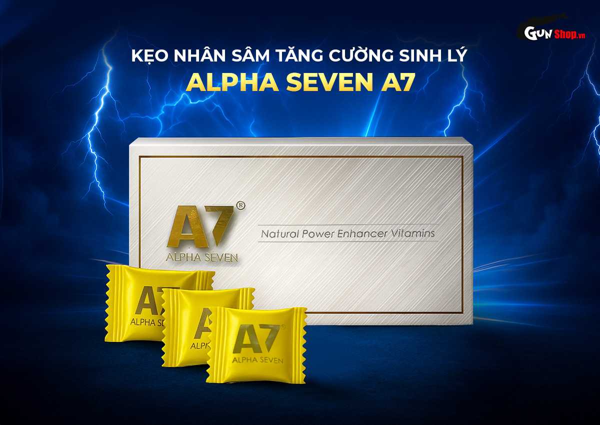 Kẹo nhân sâm Alpha Seven A7 tăng cường sinh lý nam hiệu quả