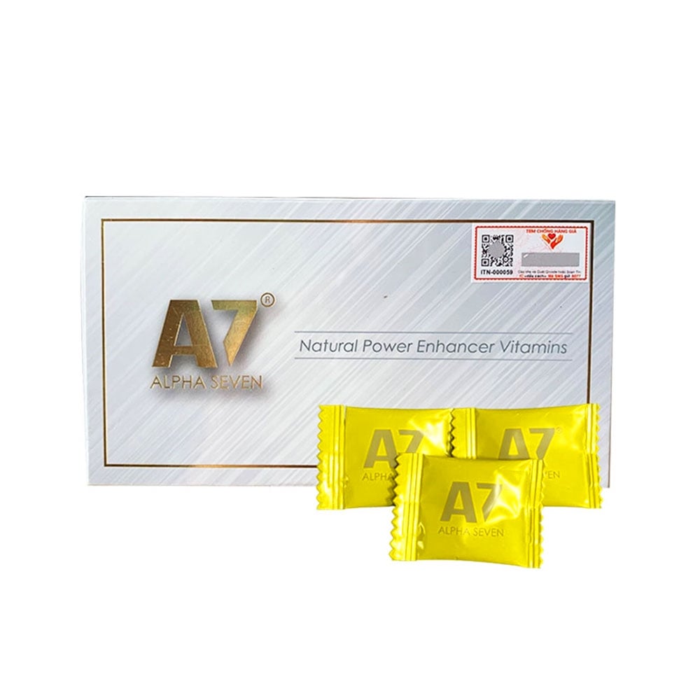 Kẹo nhân sâm Alpha Seven A7 tăng sinh lý nam dạng kẹo ngậm tiện lợi 