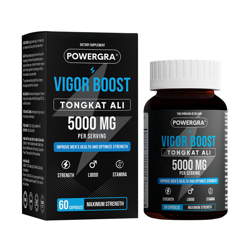 Viên Uống Tăng Cường Sinh Lý Nam Powergra Vigor Boost 60 Viên 