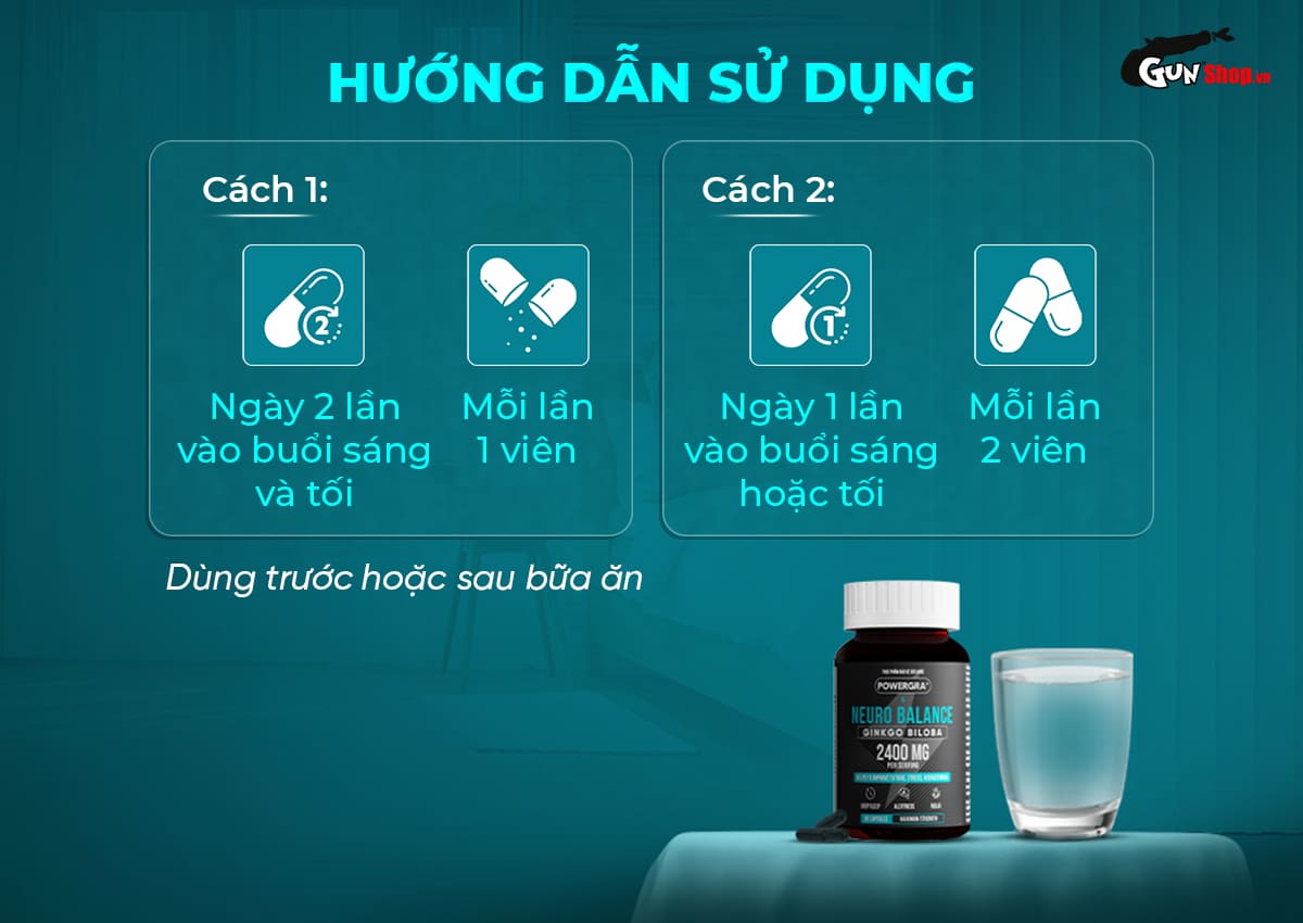 Đại lý Viên uống bổ não tăng cường trí nhớ Powergra Neuro Balance - Hộp 60 viên tốt nhất Đại lý Viên uống bổ não tăng cường trí nhớ Powergra Neuro Balance - Hộp 60 viên tốt nhất