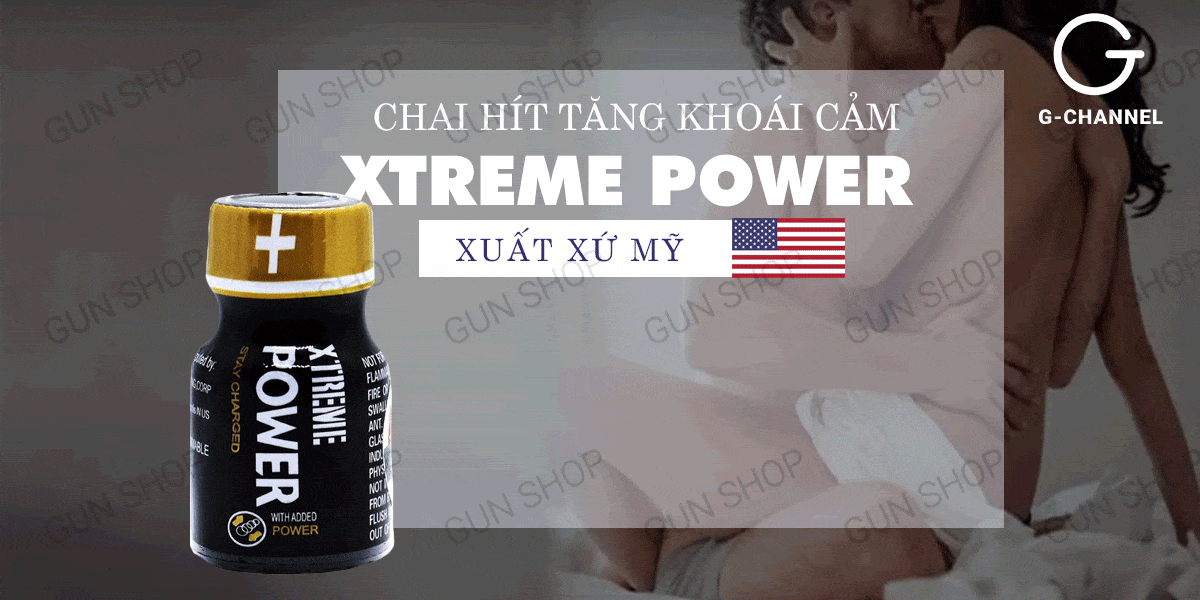 Chai hít Popper PWD USA Xtreme Power 10ml kích thích tăng cực khoái