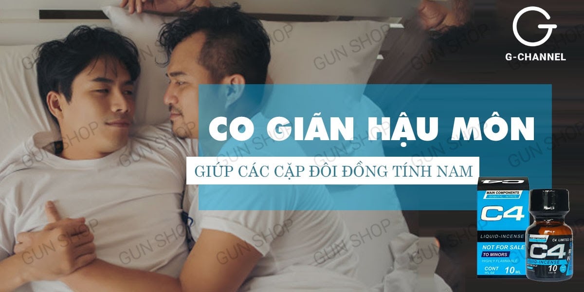 Chai hít Popper PWD USA C4 Blue tăng khoái cảm thư giãn an toàn