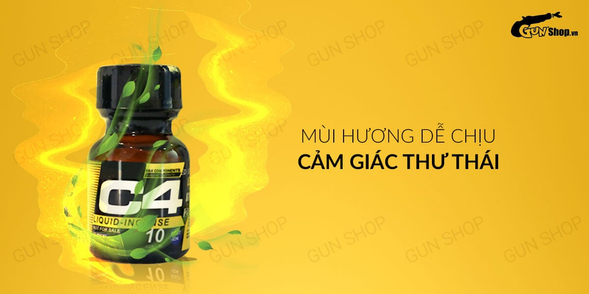 Chai Hít Popper PWD USA C4 Black Yellow 10ml Thư Giãn