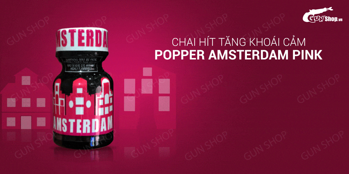 Chai hít Popper Amsterdam Pink kích thích khoái cảm tình dục